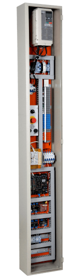 Quadro de comando WT-VVVF SCM em perspectiva lateral